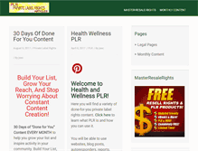 Tablet Screenshot of plrarticleworld.com